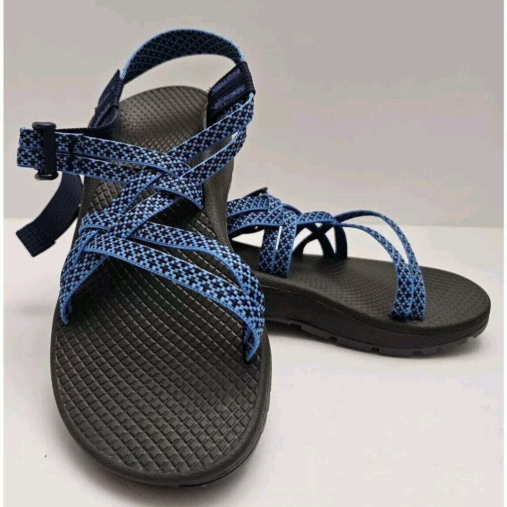 NEW Chaco ZCloud X Strappy Sandals - Puzzle Azure Blue Size 5m Womens